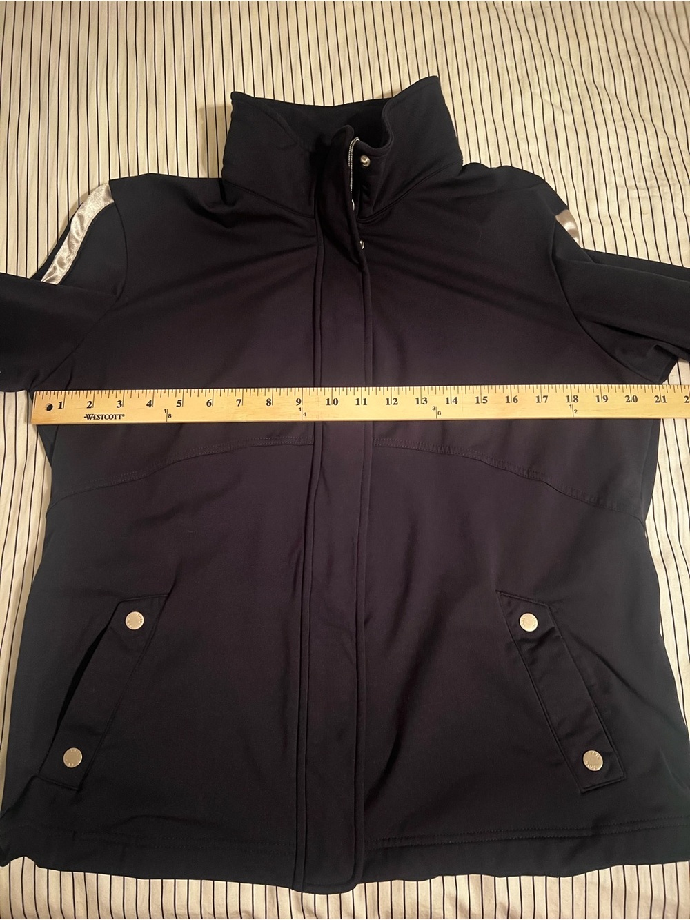 Tail Tech ThermoCool Pro Performance Jacket Black Silver Golf Tennis, Size L - Picture 12 of 12